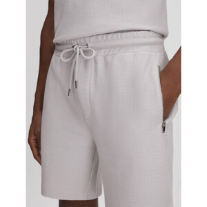 REISS HESTER Textured Cotton Drawstring Shorts